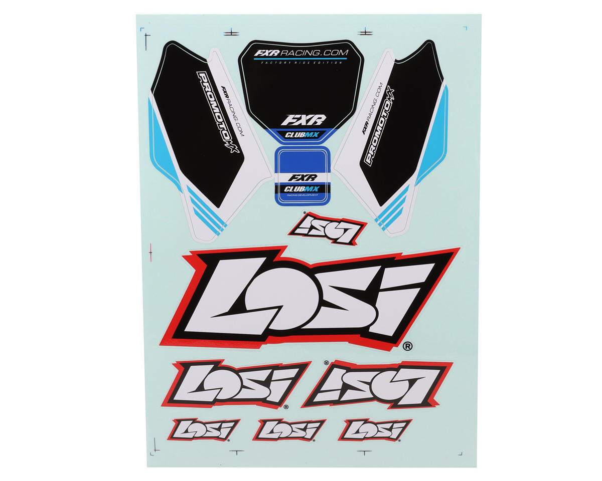 Losi Promoto-MX Blue Plastics w/Club MX Graphics