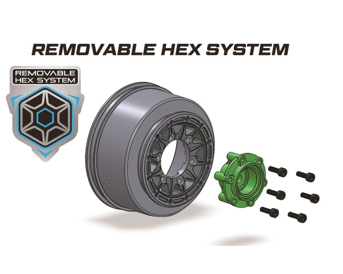 LOUISE SC Pioneer tire soft on rim black with replaceable wheel hubs