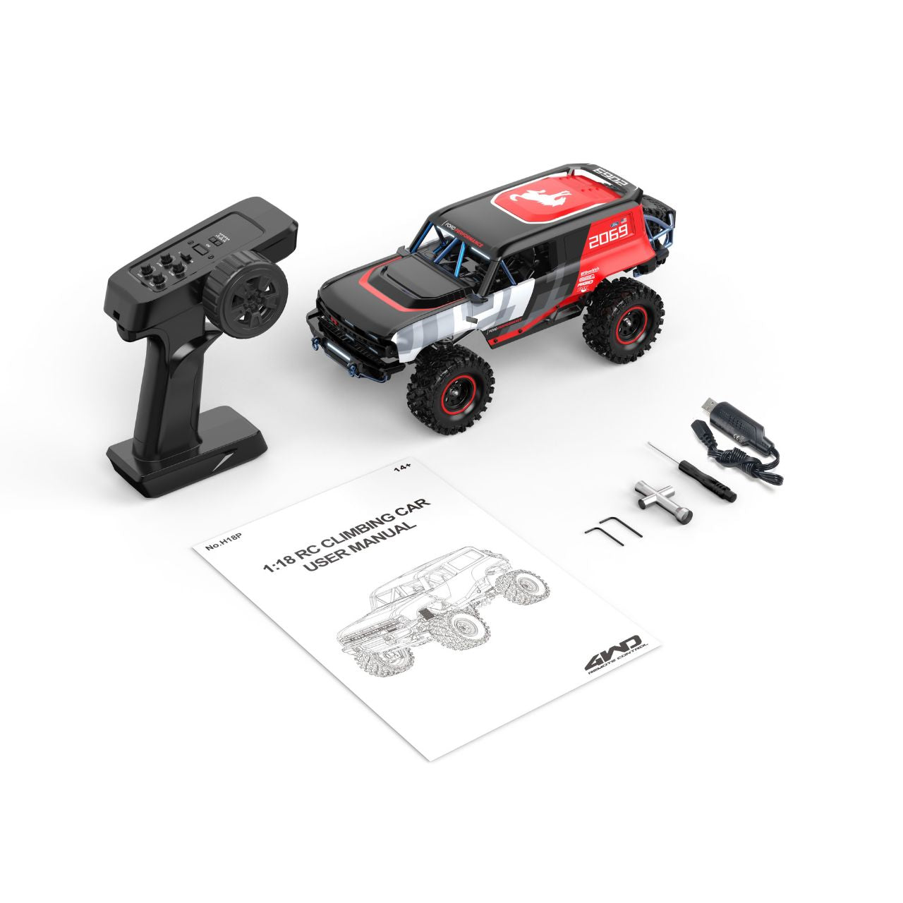 MJX Hyper GO H18P Ford Bronco R Baja 1000 1/18 Brushless Crawler RTR – εικόνα 6