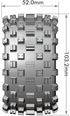 Louise Tires & Wheels ST-ROCK 1/10 Soft (Removable 12, 14 & 17mm Hex) (2)