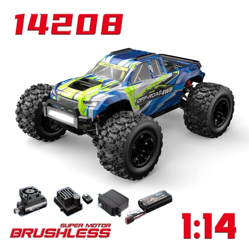 MJX Hyper Go 14208 1/14 Scale 4WD Brushless Off-Road RC Truck – High Speed RTR