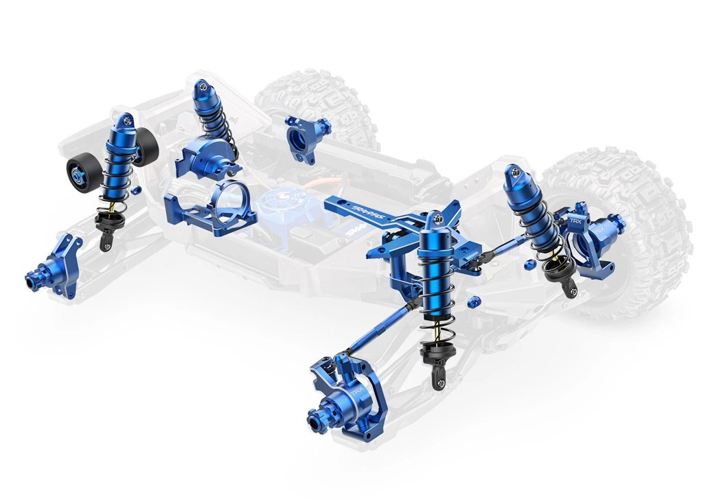 Traxxas MAXX Ultimate VXL-4s 4WD 1/10 RTR TQi TSM Blue