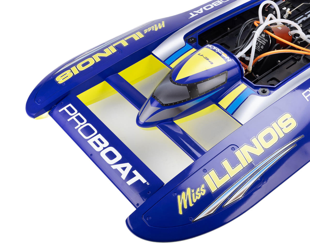 Pro Boat U-34 Miss Illinois 34" RTR Brushless Hydroplane 8S με DX3 Smart – 70+ MPH