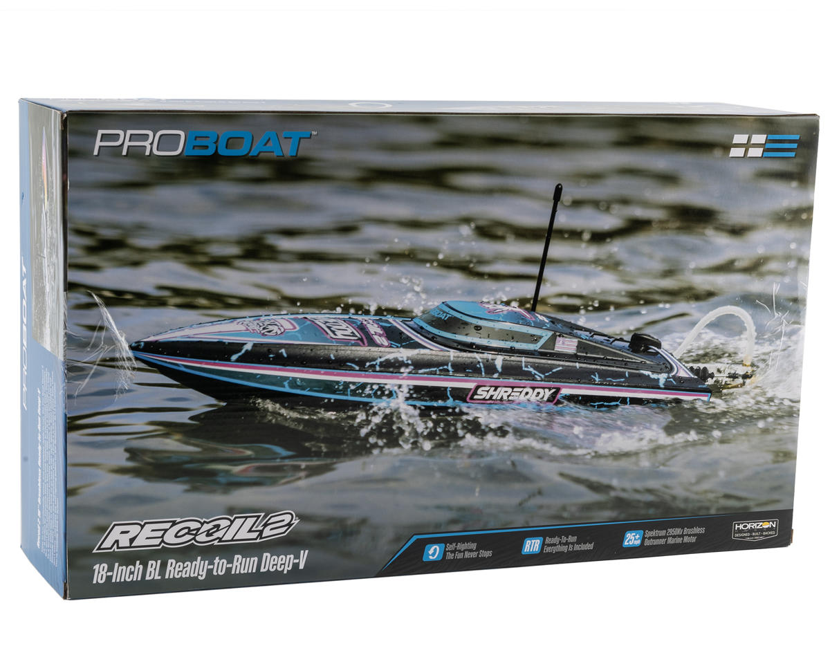 Pro Boat Recoil 2 18" Brushless Deep-V Self-Righting RTR Boat Heat Wave Edition με 2.4GHz Radio