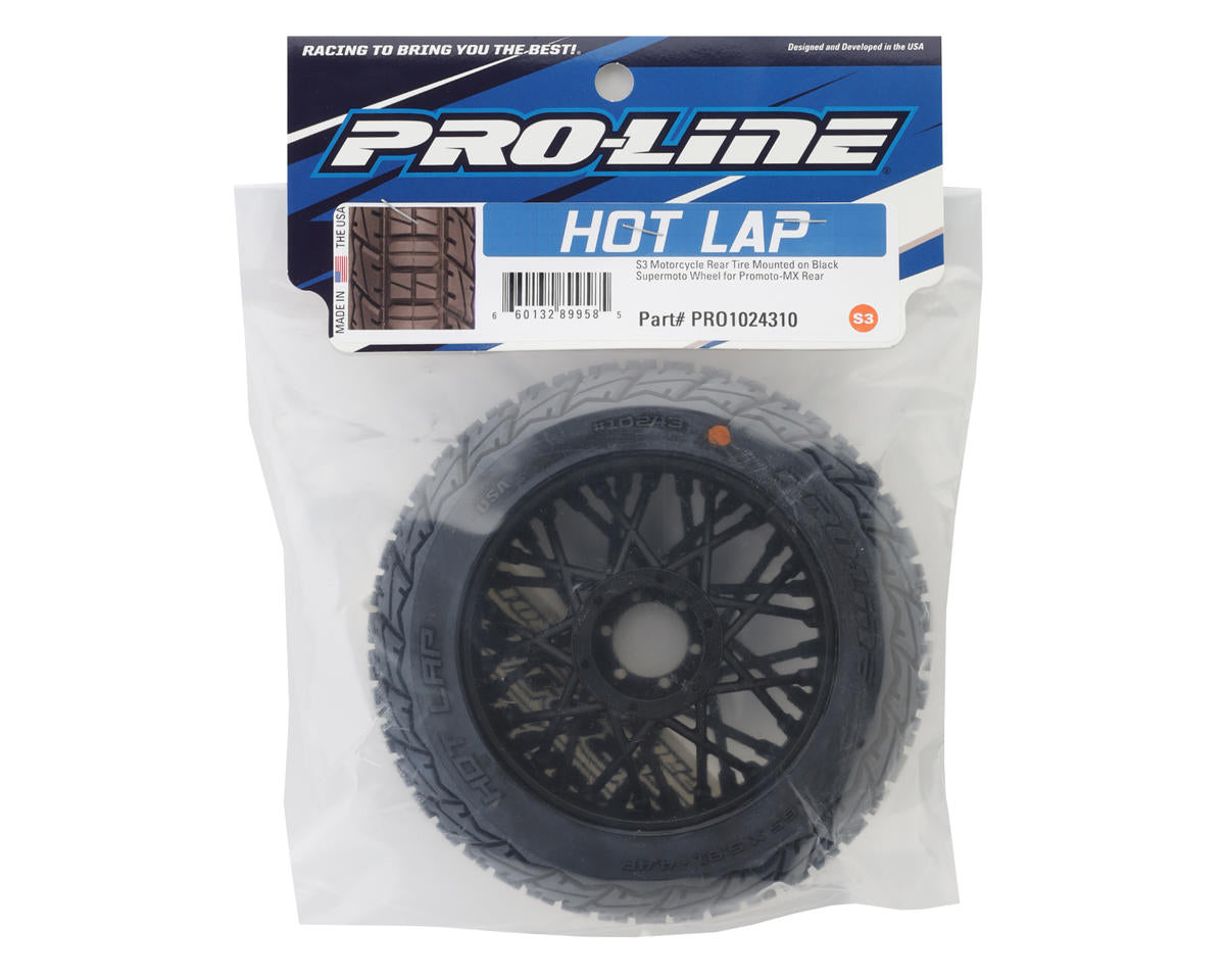 Pro-Line 1/4 Hot Lap Motocross Pre-Mounted Rear Tire (1) (S3)