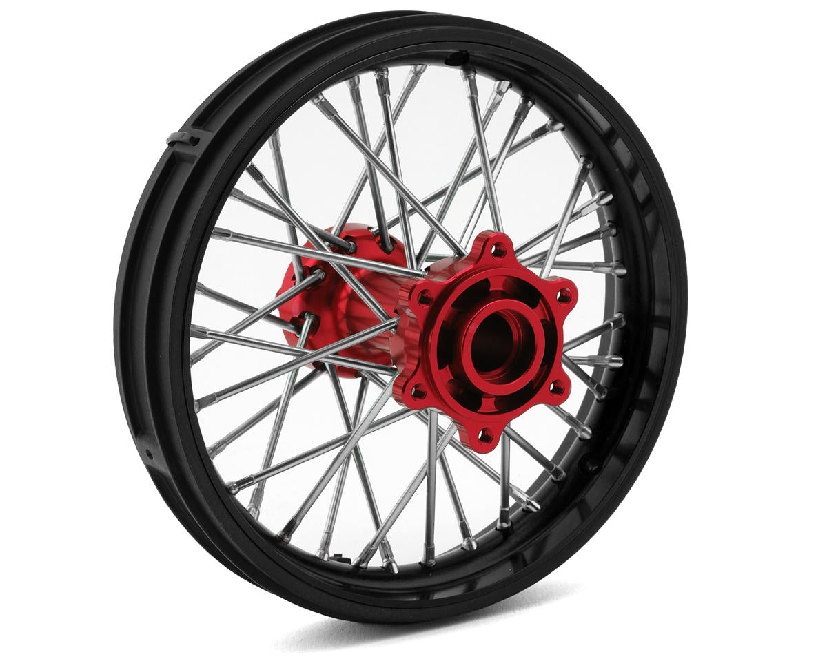 Pro-Line Promoto-MX Pro-Spec Aluminum V2 Bead Pre-Assembled Rear Wheel Black/Red για Losi Promoto-MX