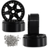 ProtonRC 1/10 RC Crawler Car 1.9Inch Metal Beadlock 6 Hole Wheel Hub Rim for -4 D90 D110 SCX10 SCX10II SCX10III Black