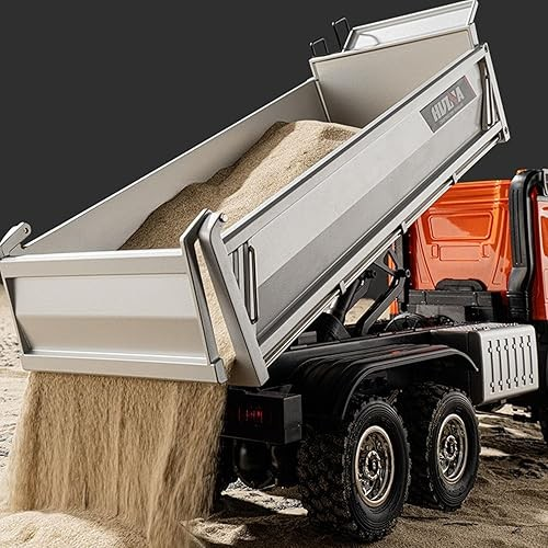 HUINA 1598 1/14 2.4G Remote Control Dumper 6x6 Engineering Transport Vehicle Lifting Rod Tipper