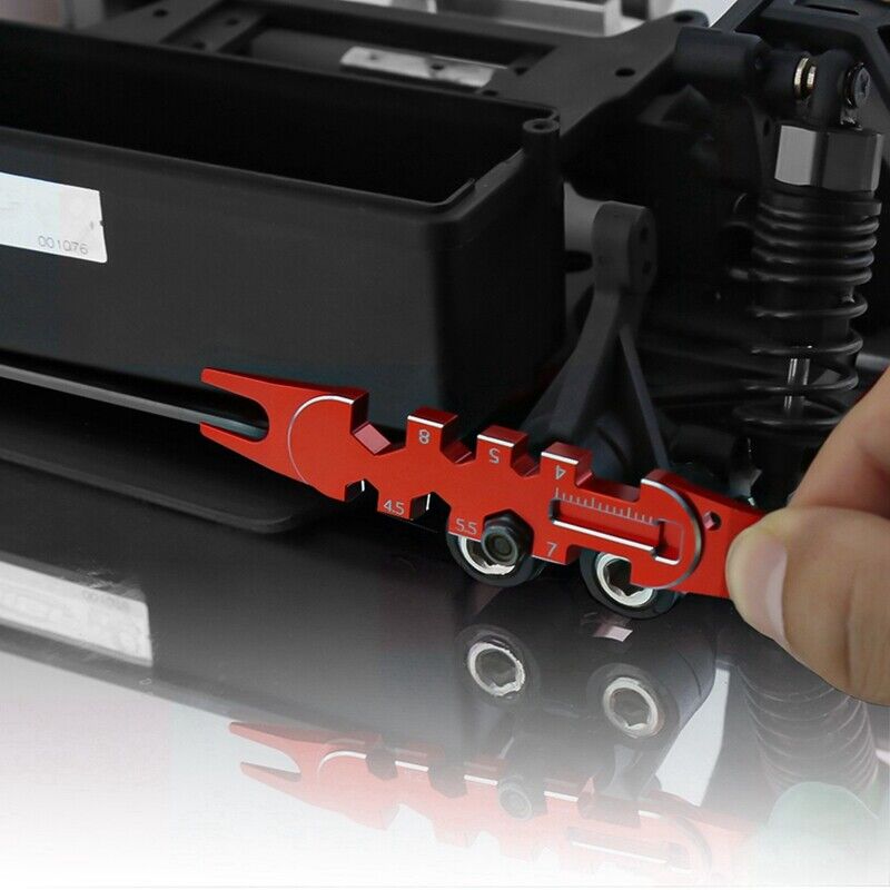 ProtonRC Multifunction Ball End Remover for RC Car Drone 4/4.5/5/5.5/7/8MM, Black+Red