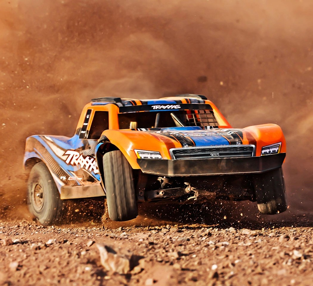 Traxxas Mini Slash® Brushless 1/16 4WD RTR Short Course Truck (Orange) w/TQ™ 2.4Ghz Radio, Battery