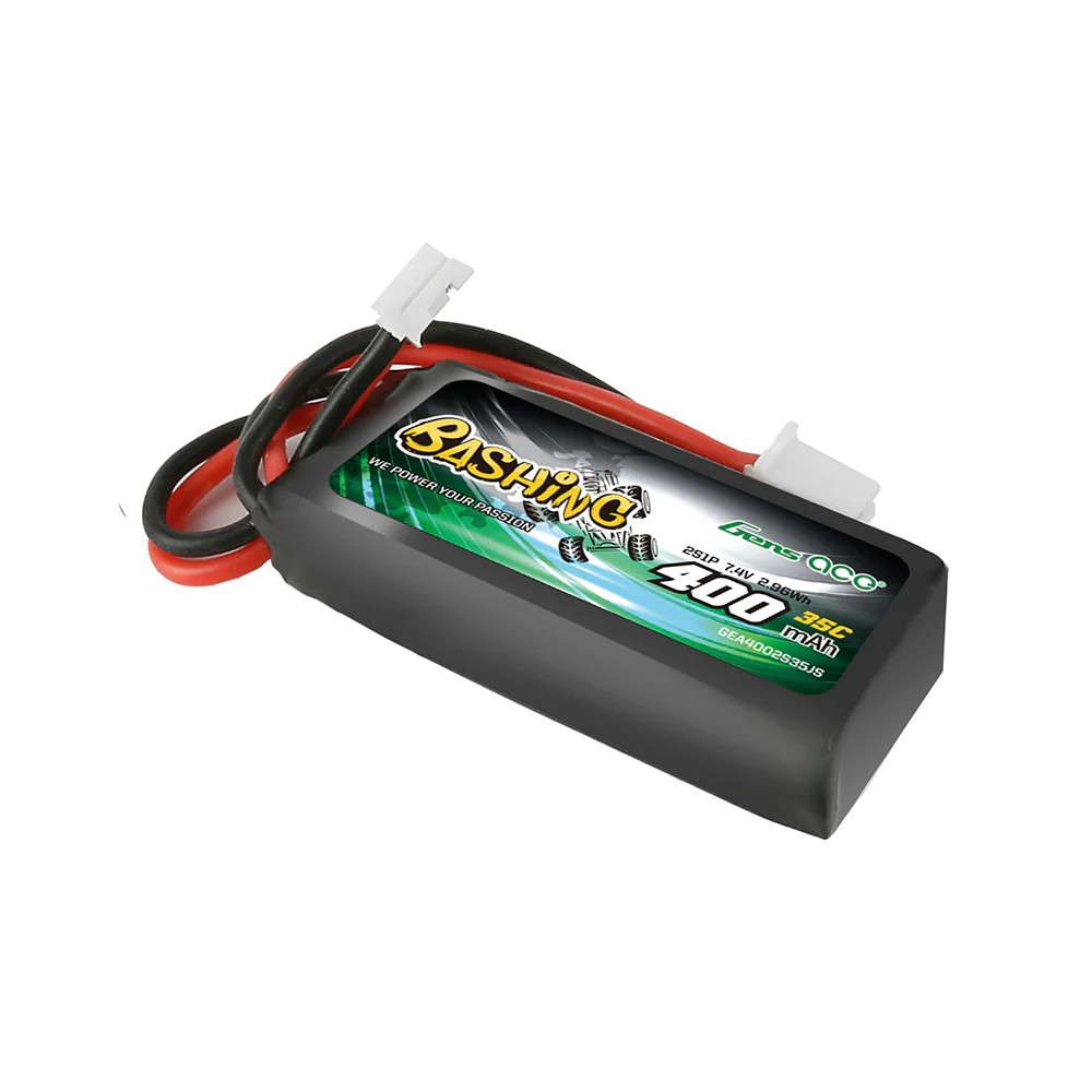Gens ace Bashing Series 400mAh 7.4V 2S 35C LiPo Battery – JST-PHR