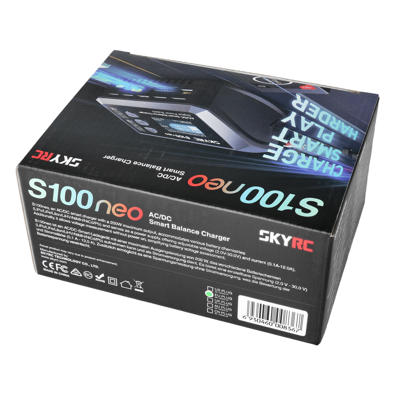 Φορτιστής SkyRC S100 Neo LiPo 1-6s 10A 100W AC/DC