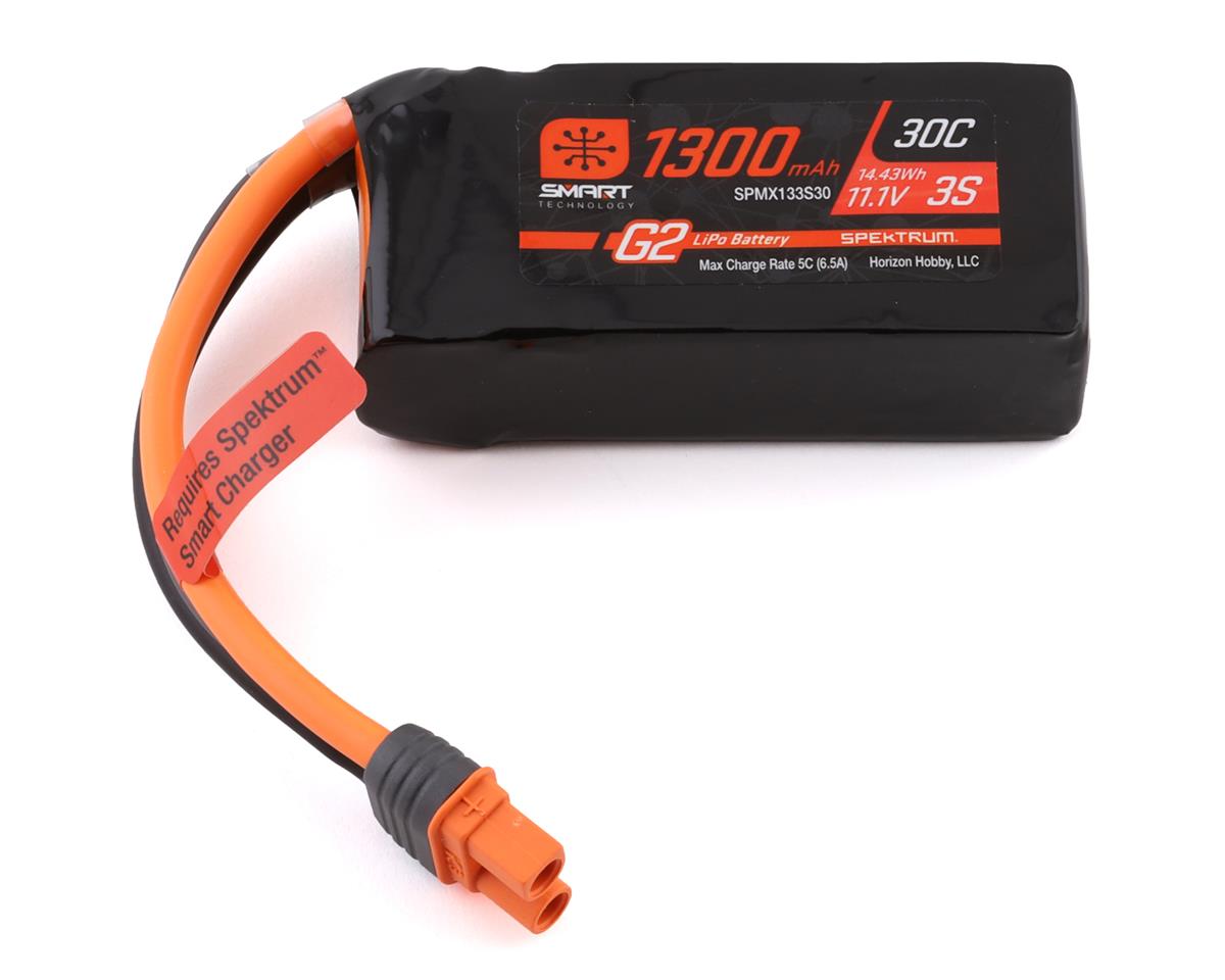 Spektrum Smart G2 LiPo Battery 3S 11.1V 1300mAh 30C w/IC3 Connector