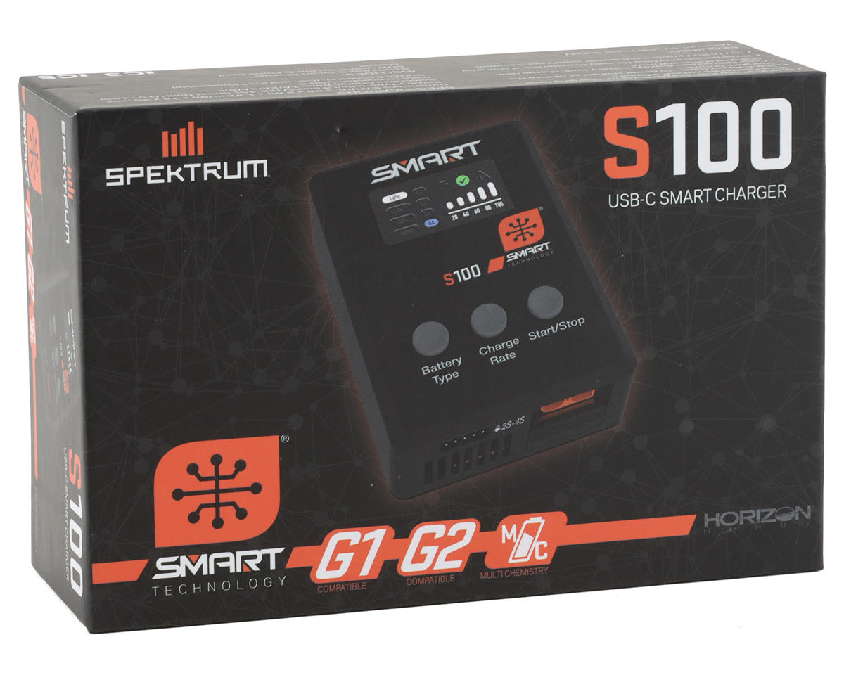 Spektrum S100 Smart USB-C Charger 1x100W (IC3/IC5, έως 4S LiPo)