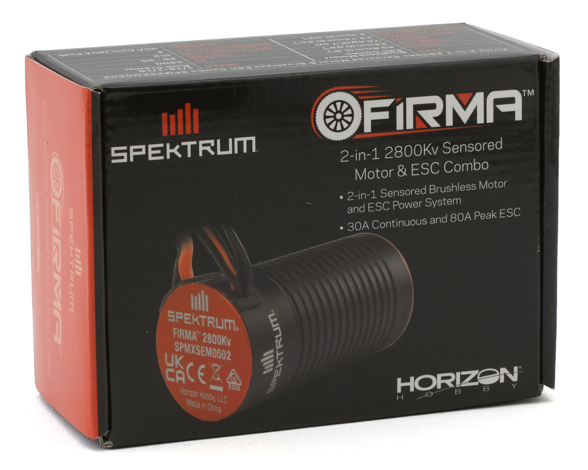 Spektrum Firma 2-in-1 Brushless Motor ESC 2800Kv Sensored