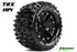 Louise Mt-Pioneer 1-10 Monster Truck Tyres Ready Glued Soft 2.8" Rims Black 1/2" Offset 2Wd Rear  (2 pcs.) LT3202SBH