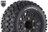 Louise RC - ST-UPHILL - 1-10 Stadium Truck Tire Set - Mounted - Sport - Black Wheels - Removable HEX 12 Narrow, 12 Wide, 14, 17mm - L-T3211SX