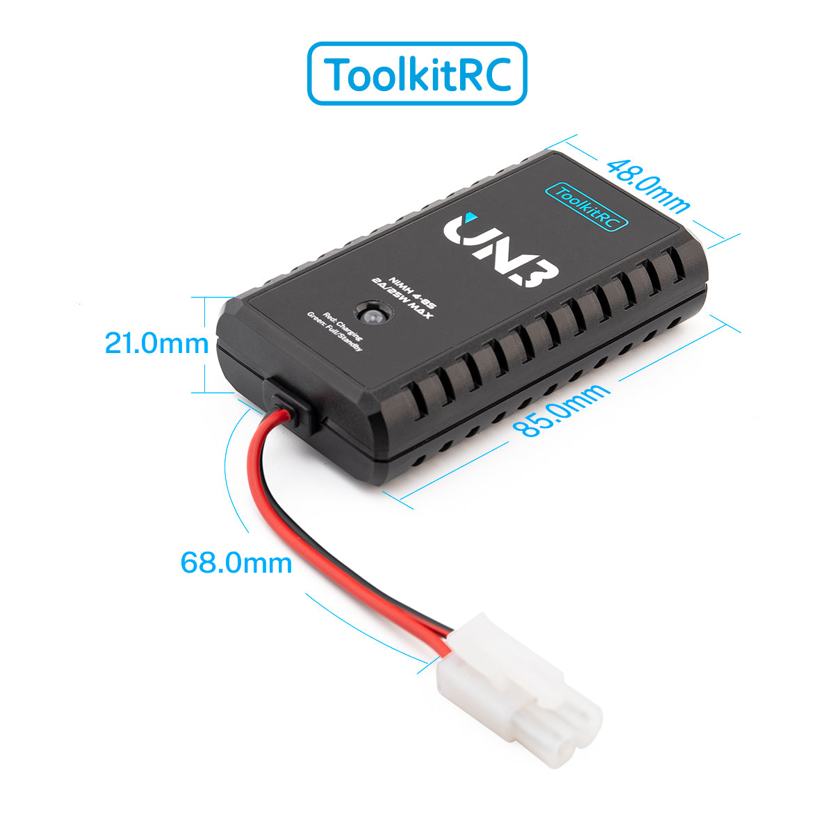 ToolkitRC UN3 NiMH 4-8 Cells 2A Charger DC 9-20V USB-C