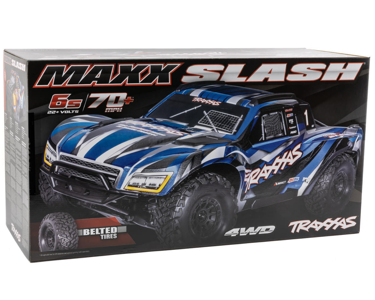 Traxxas Maxx® Slash® 6S 1/10 RTR 4x4 Brushless Short Course Truck (Rock n Roll) w/TQi™ 2.4GHz Radio & Link Module