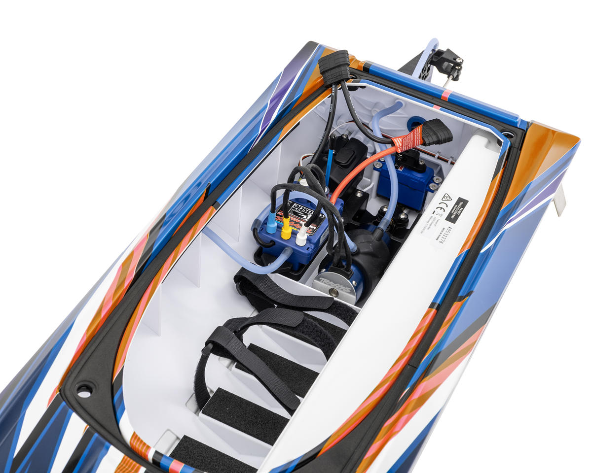 Traxxas Spartan® SR 6S High-Performance Brushless RTR Race Boat (Orange) w/TQi™ 2.4GHz Radio & TSM®