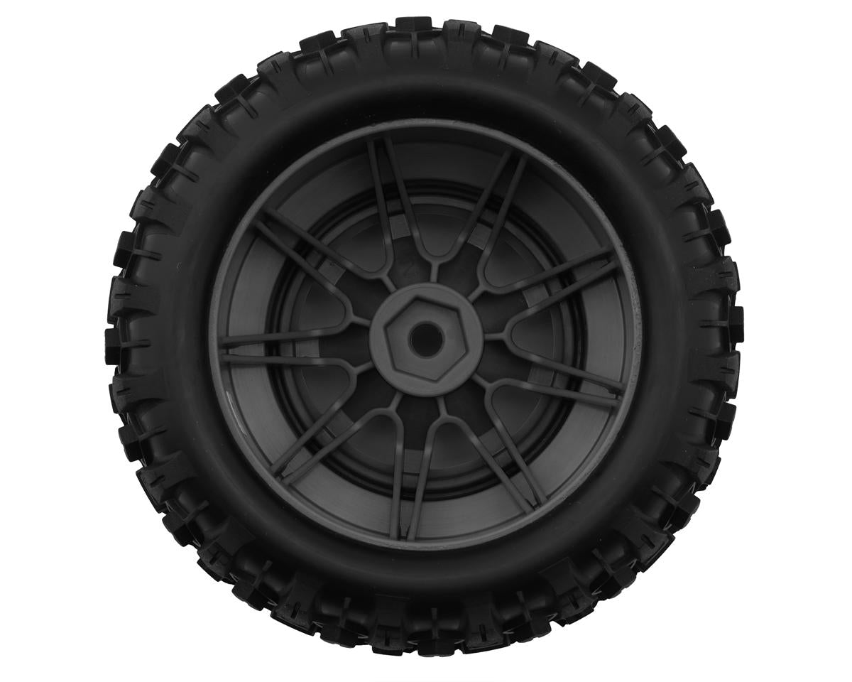 Traxxas Mini Maxx® Sledgehammer Rear Pre-Mounted Tires (Charcoal Grey) (2)