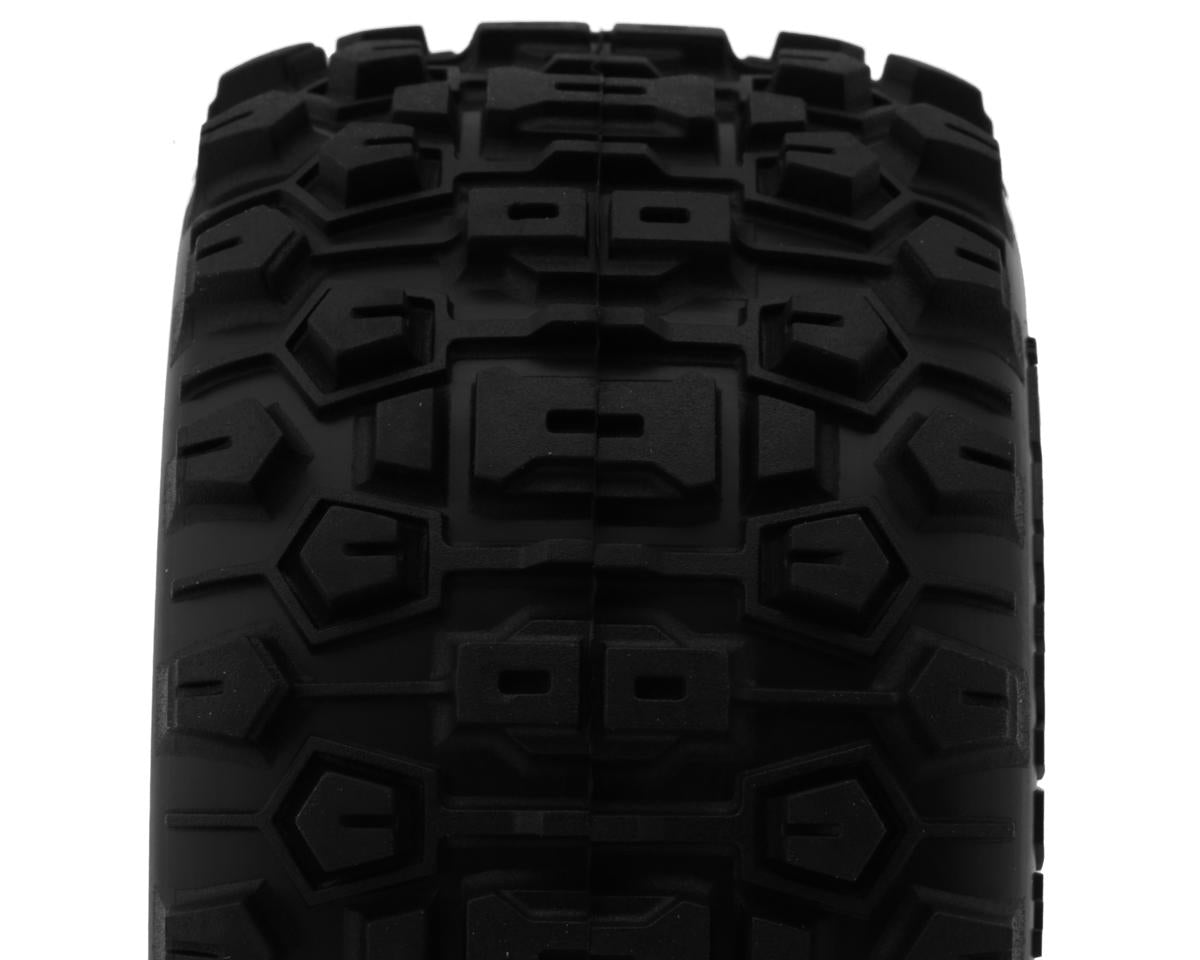 Traxxas Mini Maxx® Sledgehammer Rear Pre-Mounted Tires (Charcoal Grey) (2)