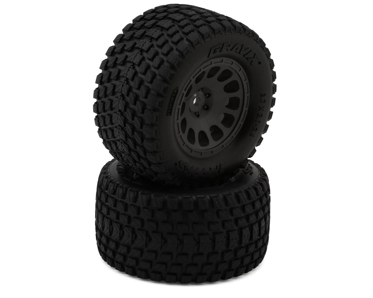 Traxxas Tires & Wheels Gravix / Mini XRT Gray Rear (2)