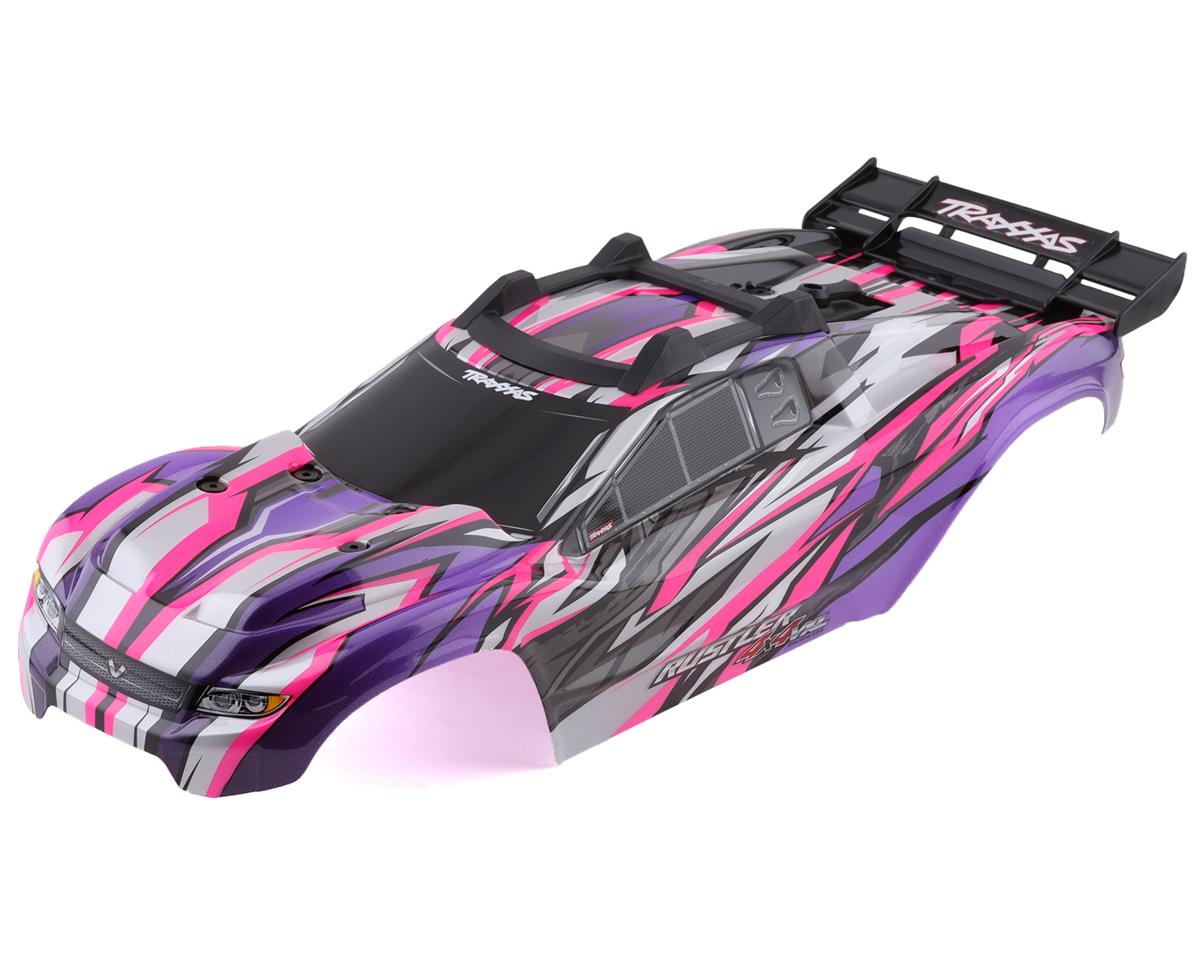 Traxxas Rustler 4X4 VXL Pre-Painted Body Pink – Βαμμένο Αμάξωμα με Clipless Mounting