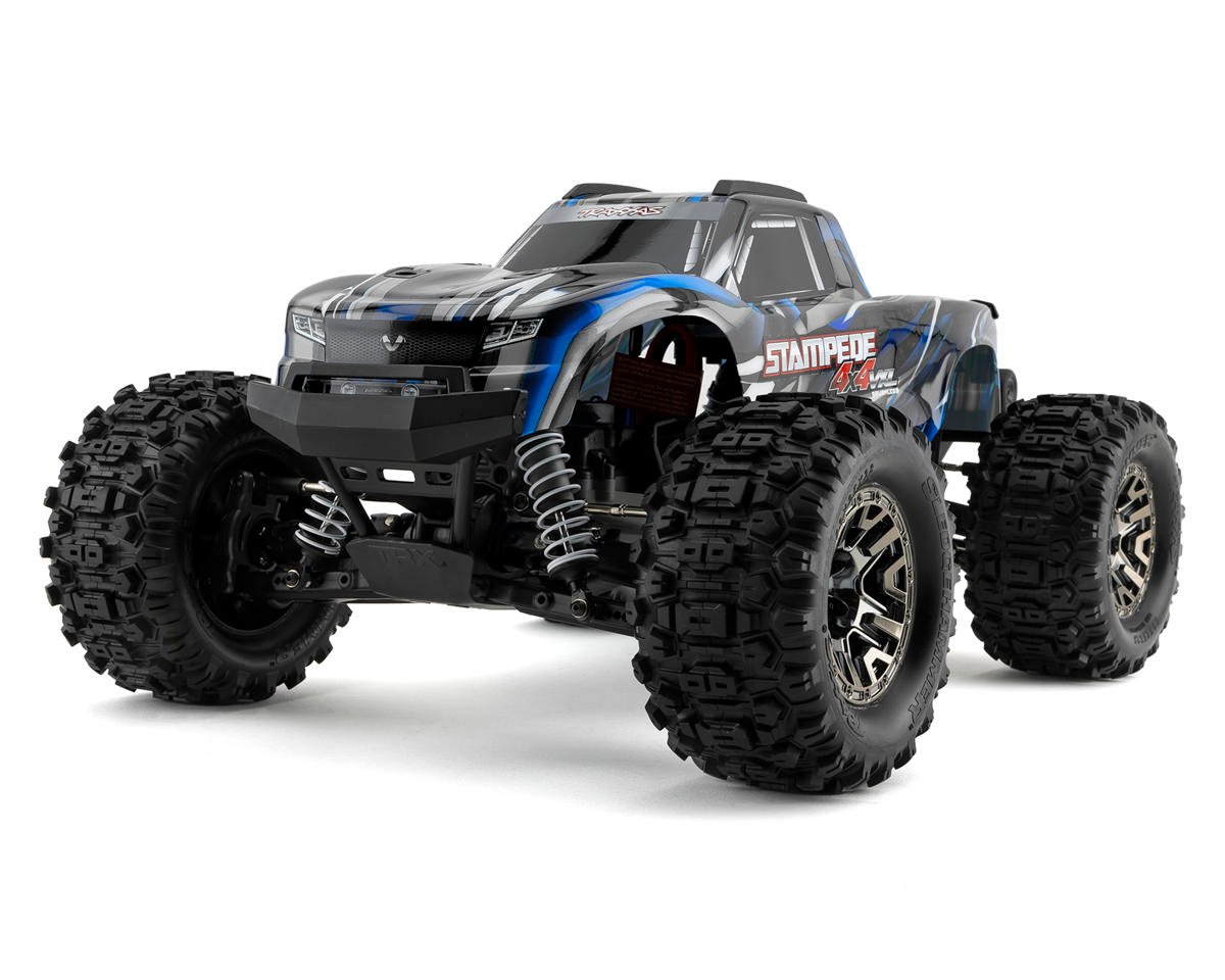 Traxxas Stampede 4x4 VXL Brushless RTR 1/10 4WD Monster Truck (Blue) w/TQi 2.4GHz Radio & TSM