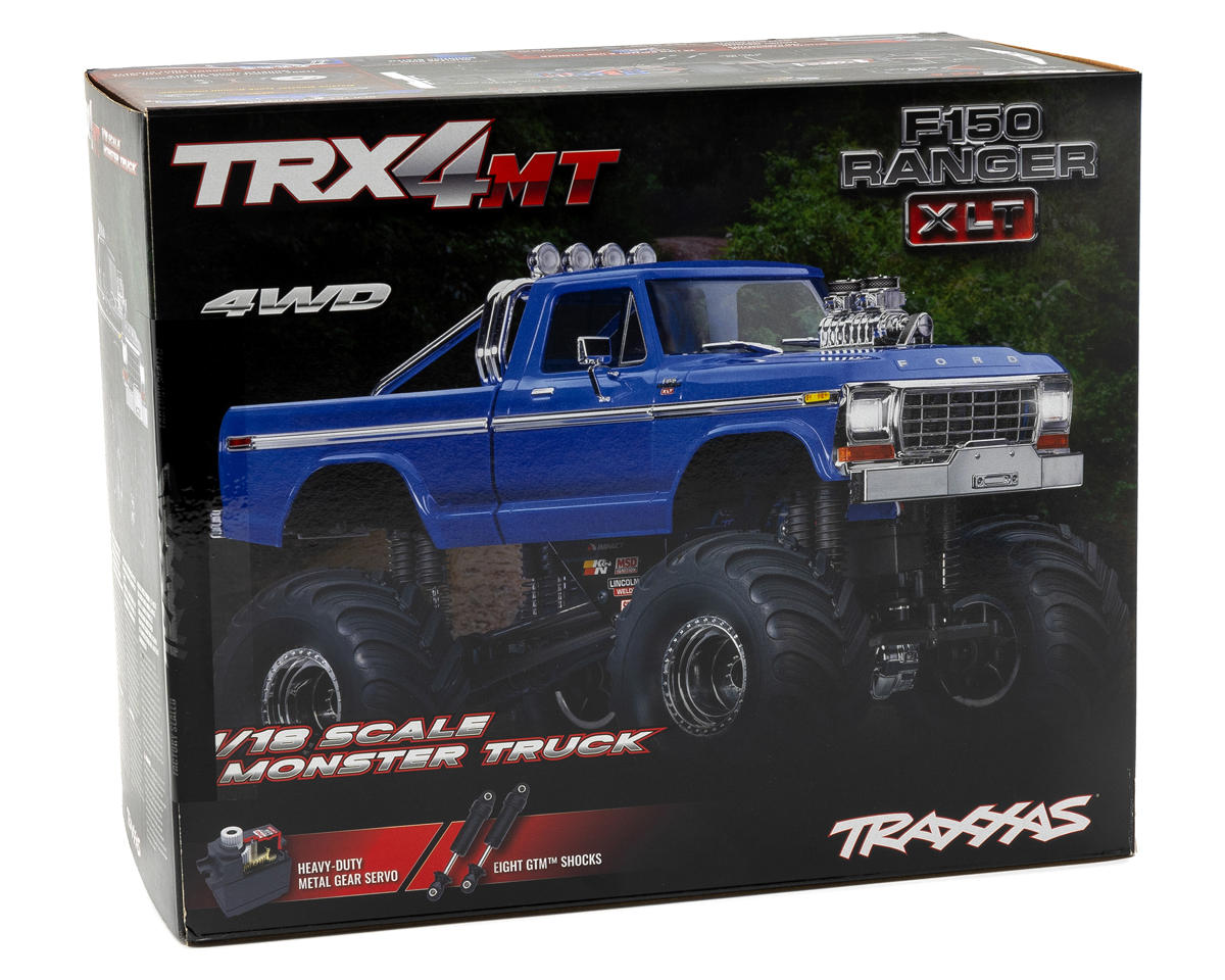 Traxxas TRX-4MT 1/18 4WD RTR Micro Monster Truck w/1979 Ford F-150 Body (Black) w/TQ 2.4GHz Radio