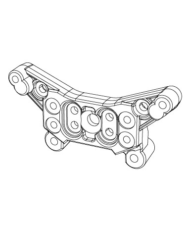 MJX Hyper Go 14211 Rear Shock Tower - Part Number 14180C