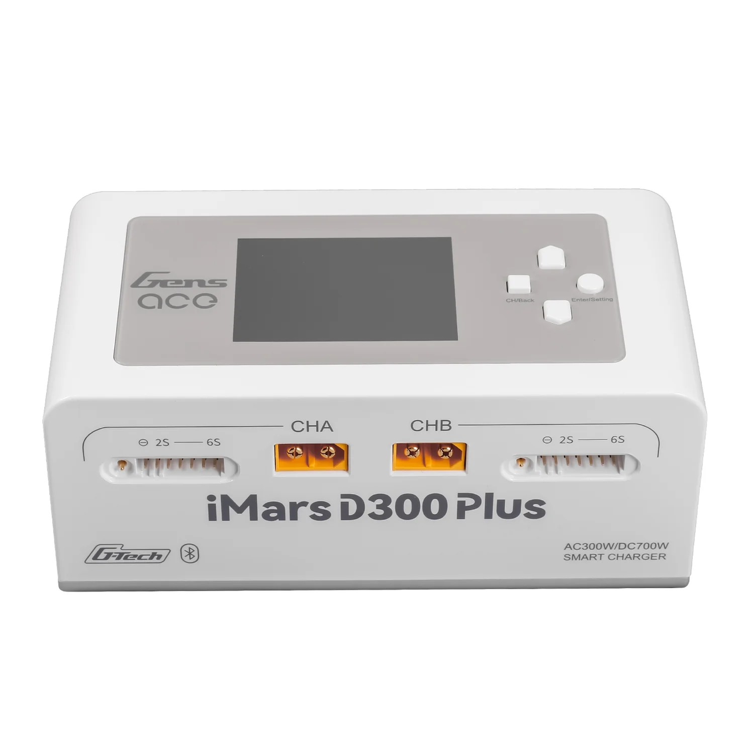 Gens ace iMars D300 Plus Smart Charger Dual Channel | G-Tech | Bluetooth | Racerc