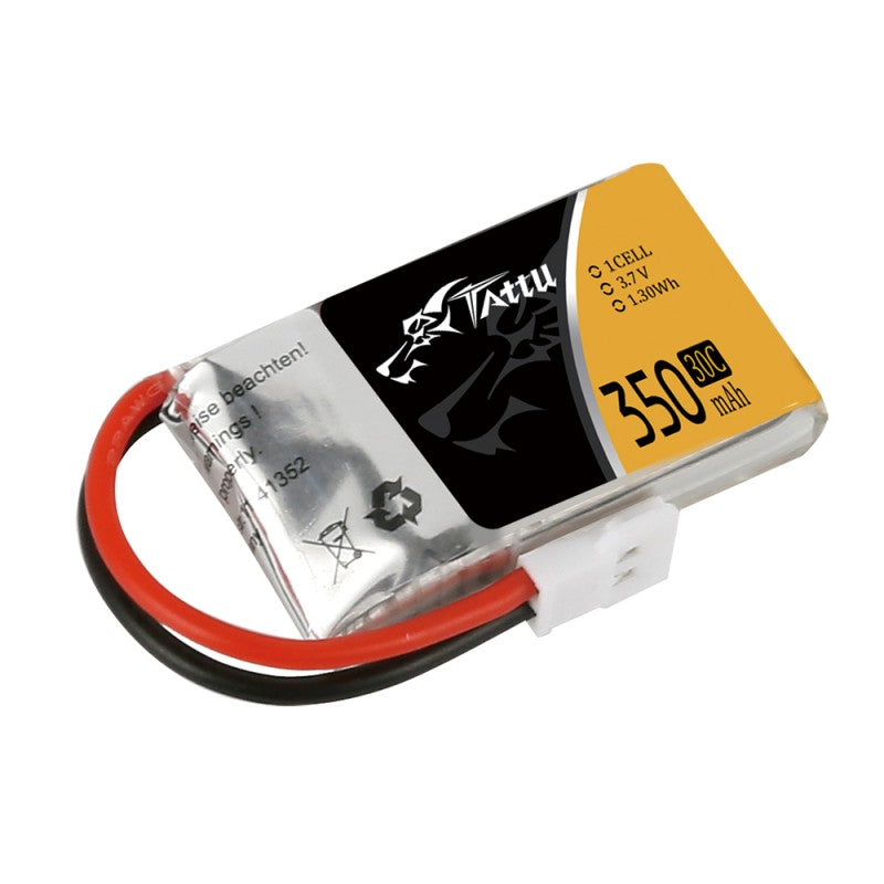 Tattu 350mAh 3.7V 30C 1S1P Lipo Battery Pack with Molex Plug (1 pcs/pack)