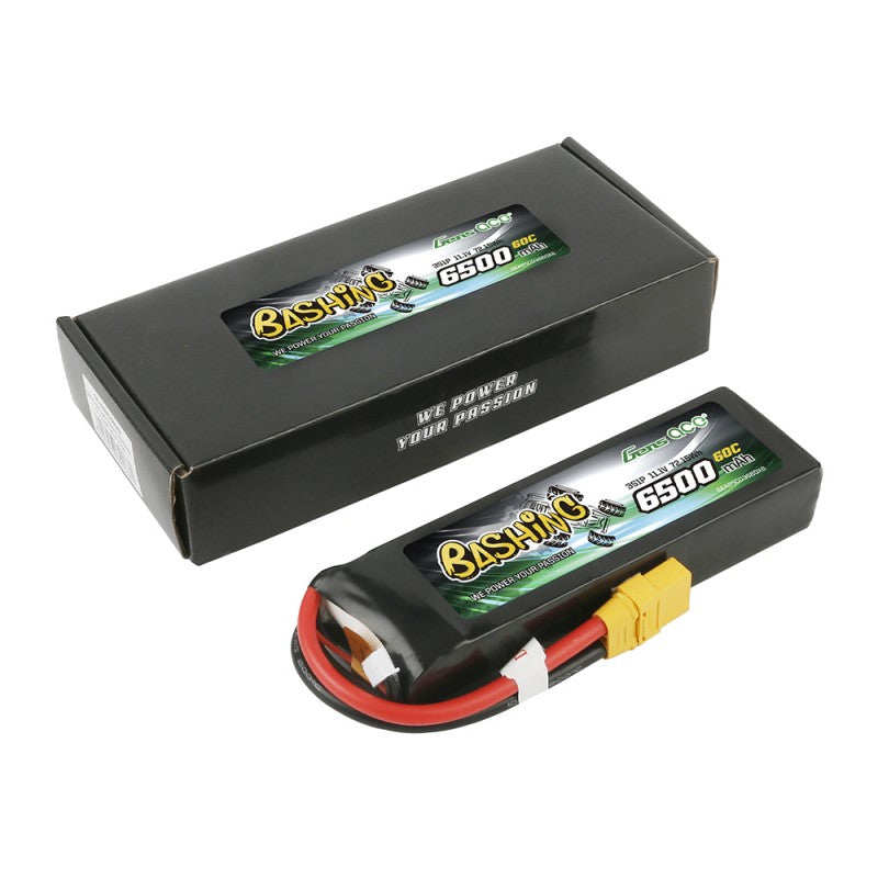 Gens ace 6500mAh 11.1V 60C 3S1P Lipo Battery Pack with XT90-Bashing Series