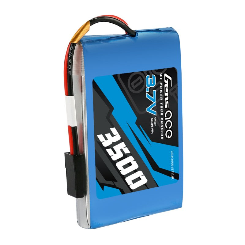 Gens Ace 3500mAh 3.7V TX 1S1P Lipo Battery Pack With JR Plug For Sanwa Mt 44 Gens Ace 3500mAh 3.7V TX 1S1P Lipo Battery Pack With JR Plug For Sanwa Mt 44