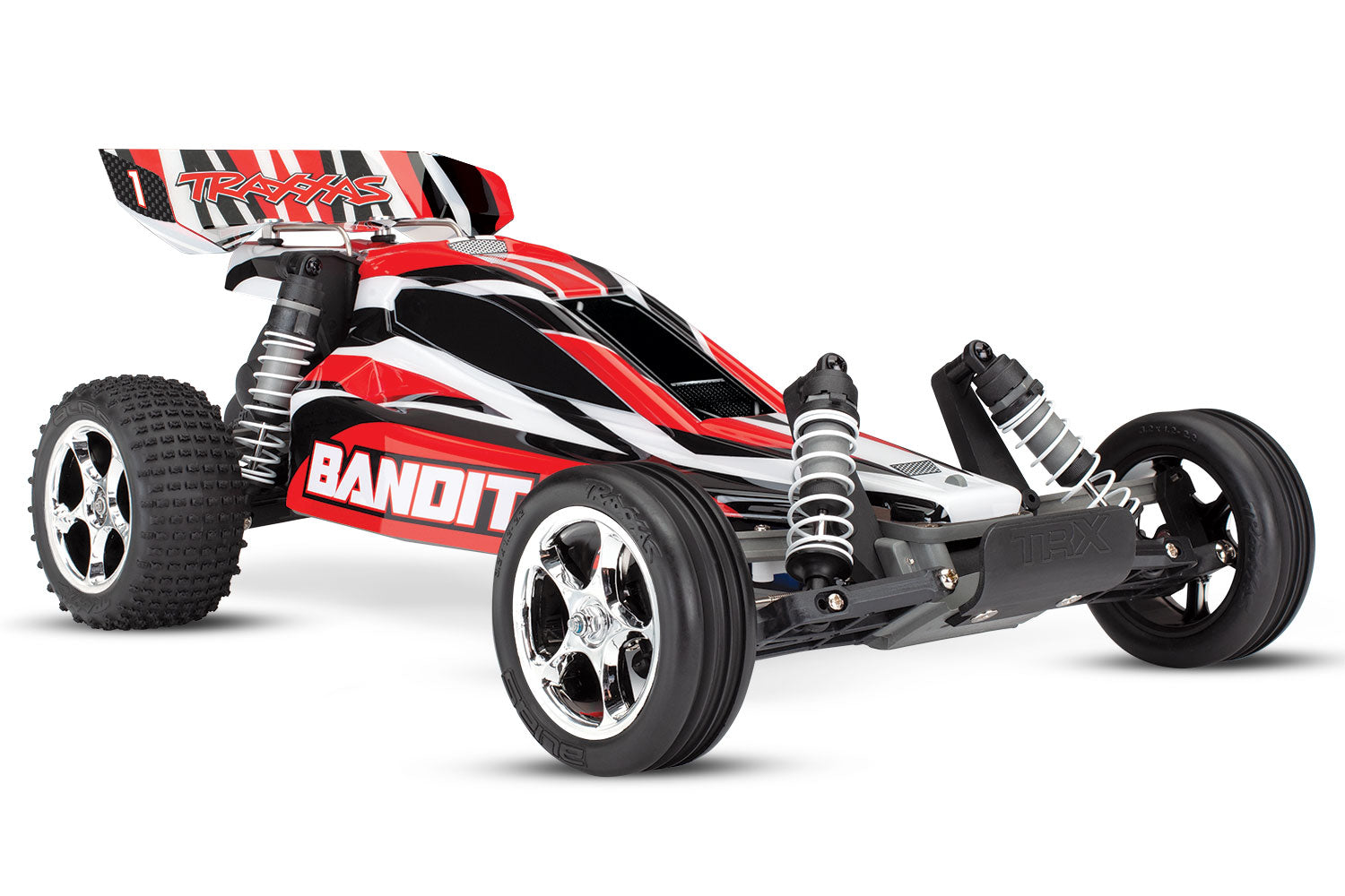 Traxxas Bandit 1/10 RTR Buggy (Red 2) w/XL-5 ESC, TQ 2.4GHz Radio, Battery & DC Charger
