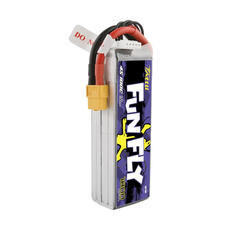Tattu Funfly Series 1800mAh 14.8V 100C 4S1P Lipo Battery Pack with XT-60 Plug