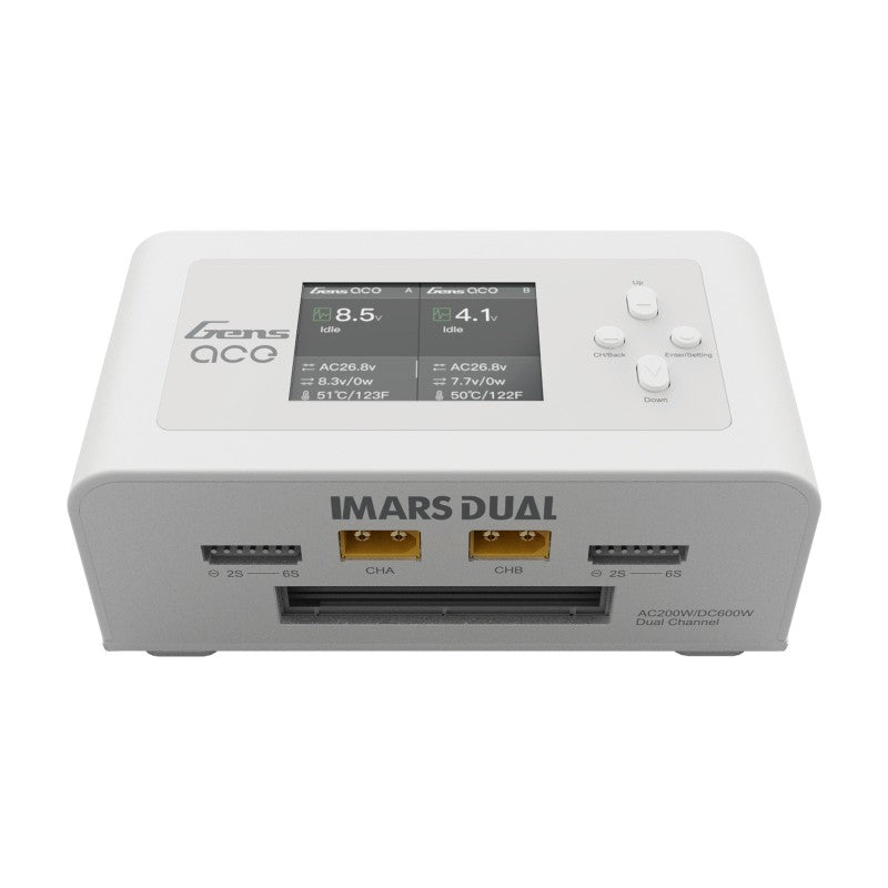 NEW GensAce Imars Dual Channel AC200W/DC300Wx2 Smart Balance RC Charger