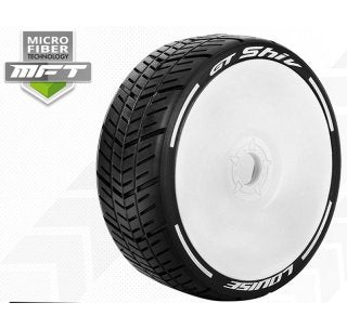 LOUISE 3284SW RC MFT T-SHIV 1-8 Buggy Tire Set Mounted Soft Wheels - 17mm