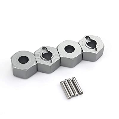 4Pcs 12mm Wheel Hex Hub Mount and Pins for HSP 1:10 RC Car Nitro Truck Truggy
