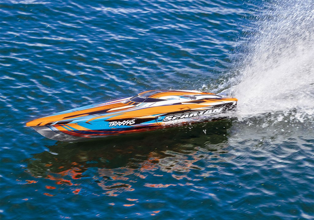 Traxxas Spartan High Performance Race Boat RTR (Orange) w/TQi 2.4Ghz Radio, TSM, iD & Castle ESC
