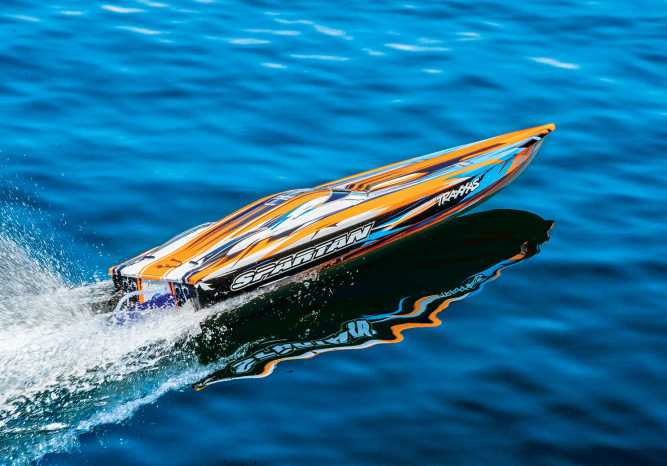 Traxxas Spartan High Performance Race Boat RTR (Orange) w/TQi 2.4Ghz Radio, TSM, iD & Castle ESC