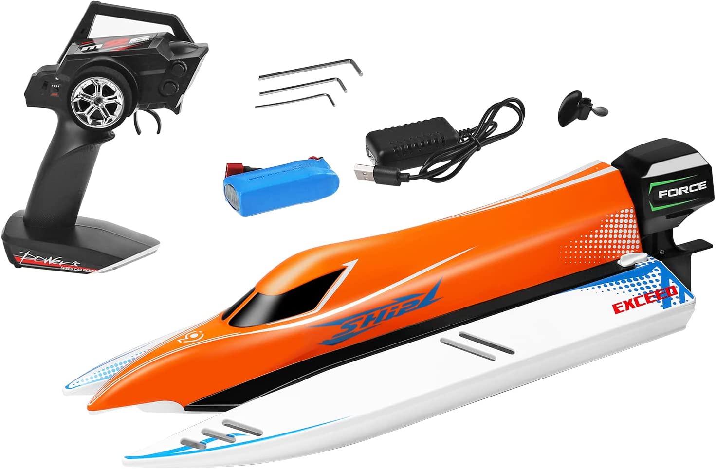 WLtoys WL915-A Brushless RC Boat, 2.4GHz Remote Control Boat, 45KM/H High Speed RC Racing Boat ( rights itself if flipped )