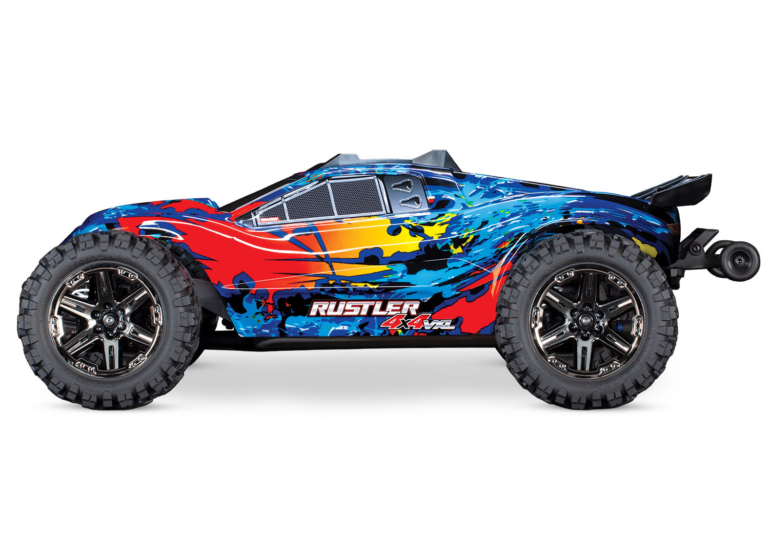 Traxxas Rustler 4X4 VXL Brushless RTR 1/10 4WD Stadium Truck (Red) w/TQi 2.4GHz Radio & TSM - RACERC