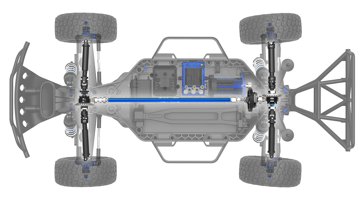 Traxxas Slash 4X4 "Ultimate" RTR 4WD Short Course Truck με ραδιόφωνο TSM &amp; TQi 2,4 GHz