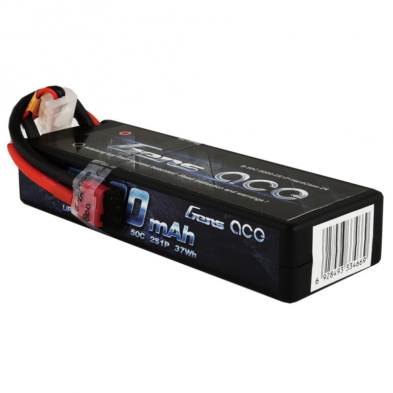 Gens ace 5000mAh 7.4V 50C 2S1P HardCase Lipo Battery 24# με νέα συσκευασία