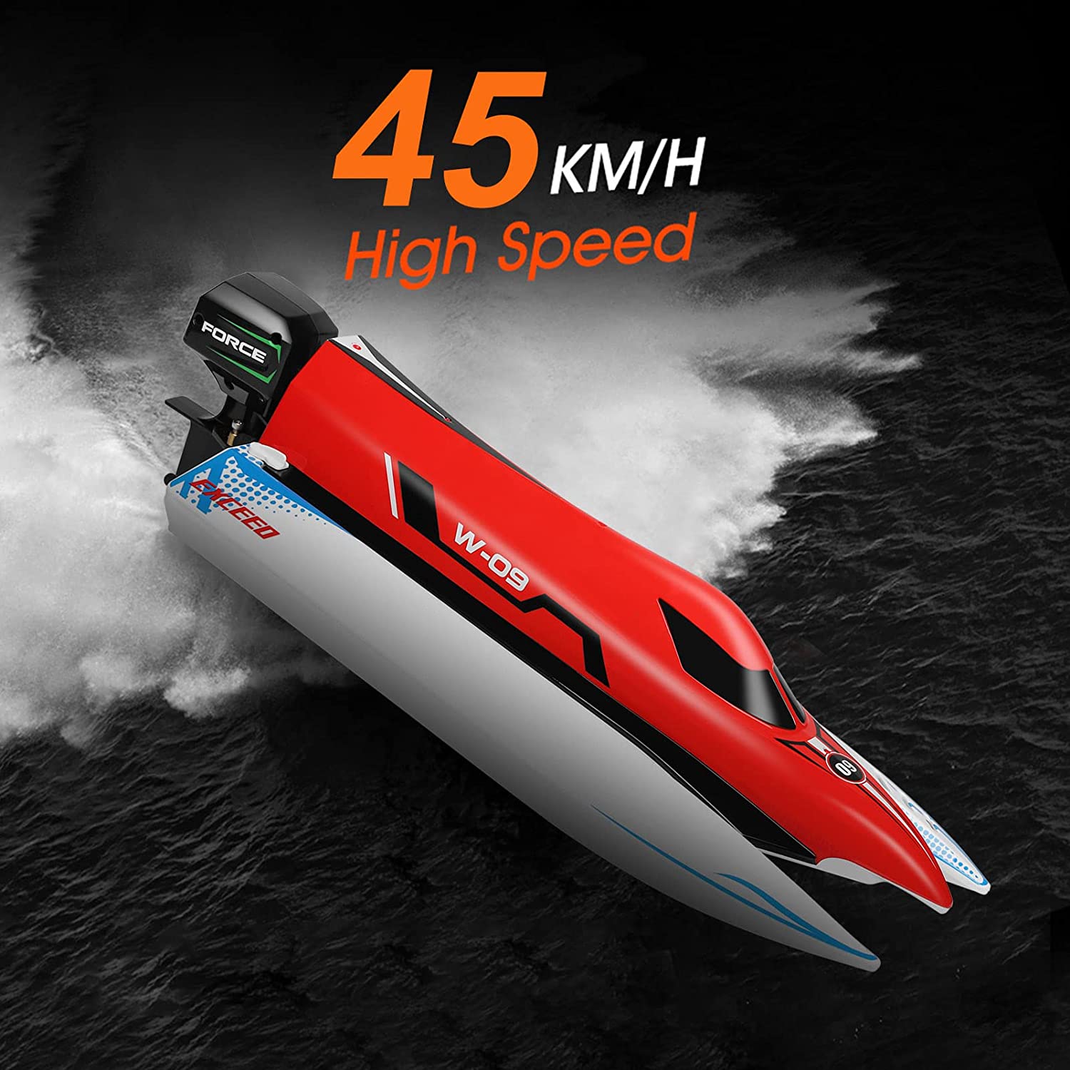 WLtoys WL915-A Brushless RC Boat, 2,4GHz Remote Control Boat, 45KM/H High Speed ​​RC Racing Boat (δικαιώματα από μόνο του αν ανατραπεί) 
