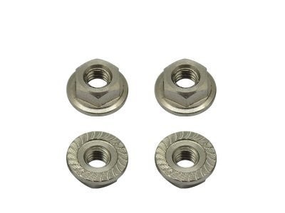 TITANIUM WHEEL NUTS M4 (4) - RACERC