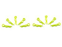 small body clip 1/10 - fluorescent yellow (10) AM-103102 - RACERC