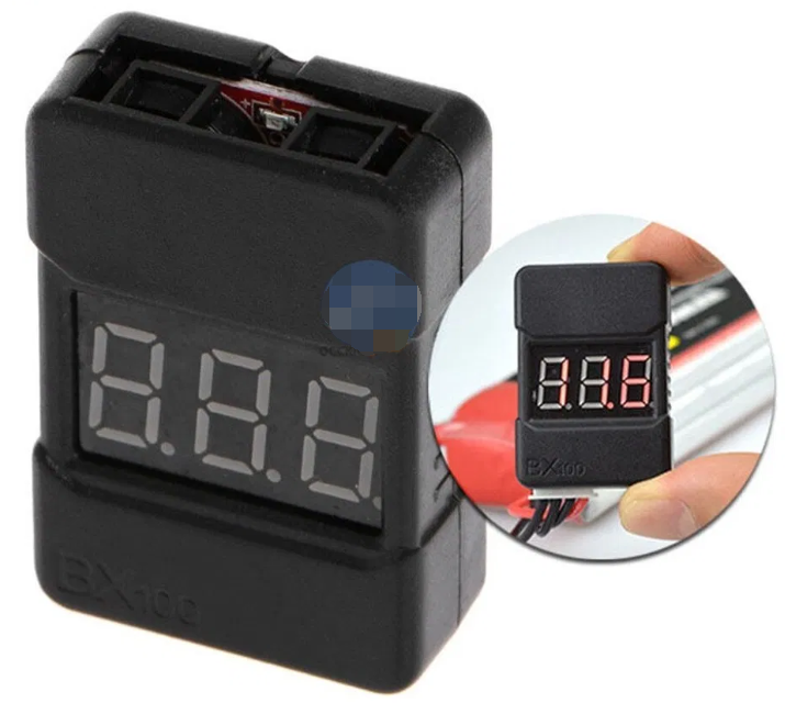 1-8S Lipo Battery Voltage Tester/ Low Voltage Buzzer Alarm/ Battery Voltage Checker with Dual Speakers